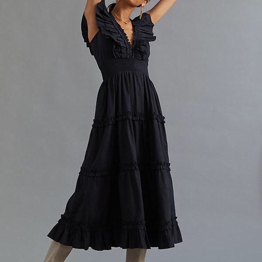 Anthropologie/ Love the label maxi dress xs NWT